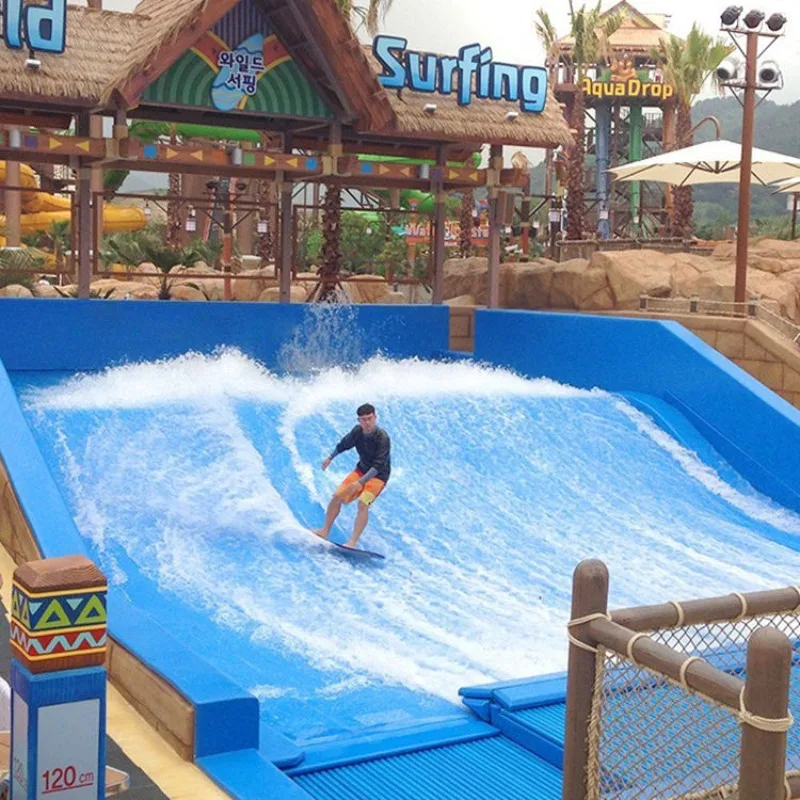 Double Lane Surf Simulator Large Scale Water Surf Machine For Resort Hotel Amusement Park Custom Surf Simulator System