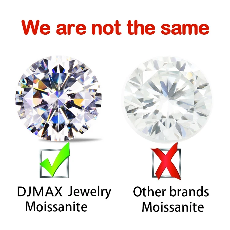 3EX Cut DJMAX 3-20mm Rare Heart Cut Moissanite Loose Stones Real D Color VVS1 Heart Shape Certified Moissanite Diamonds