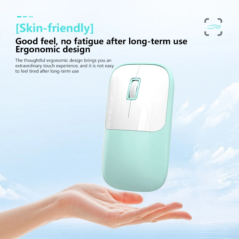 

Беспроводная мышь Xiaomi, двухрежимная, портативная, бесшумная, 2,4G, Bluetooth, беспроводная мышь для ноутбука, USB-приемник, эргономичный для ПК, ноутбука