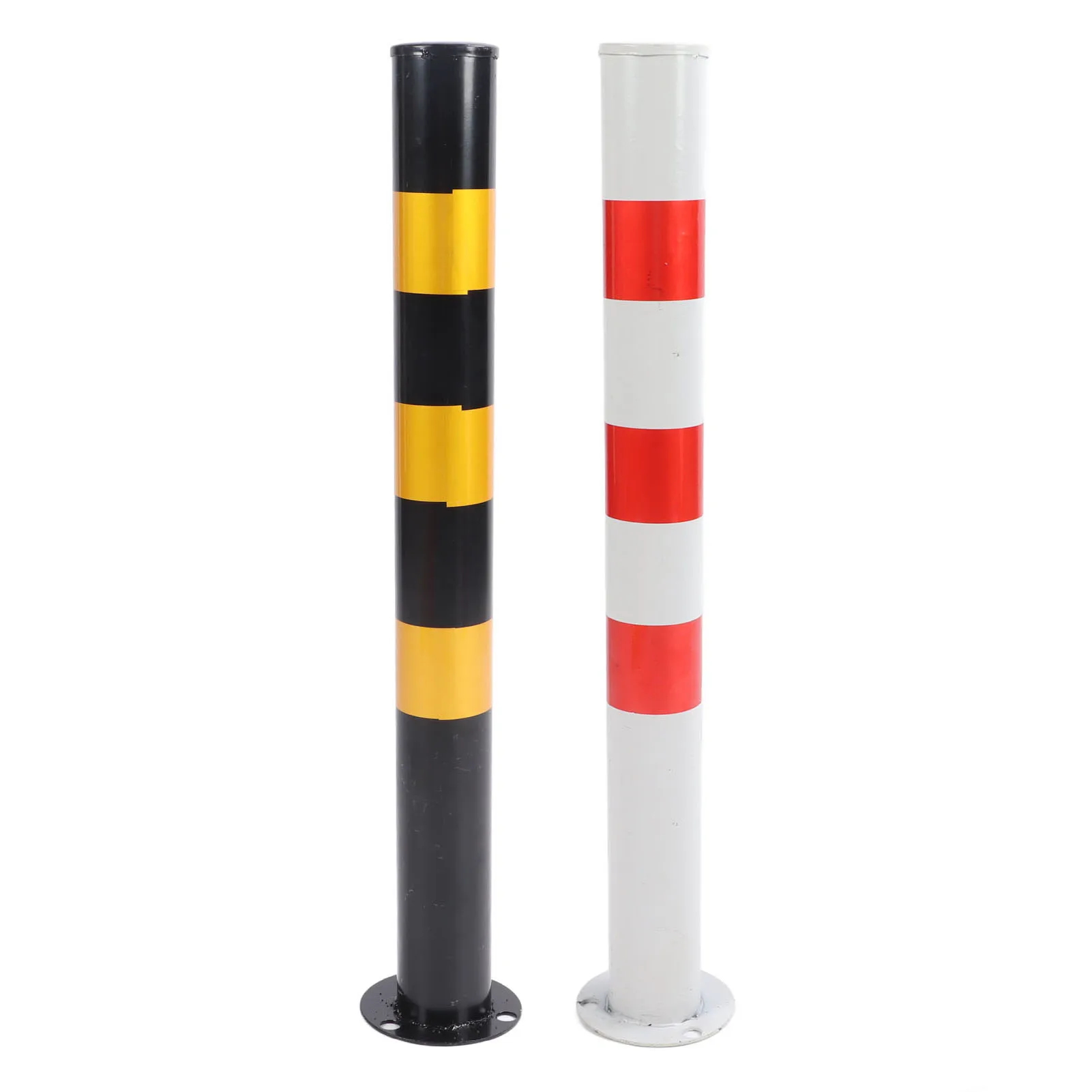 Safety Bollard Post 29.5in Height 3in Diameter Cold Rolled Steel Parking Barrier Pipe