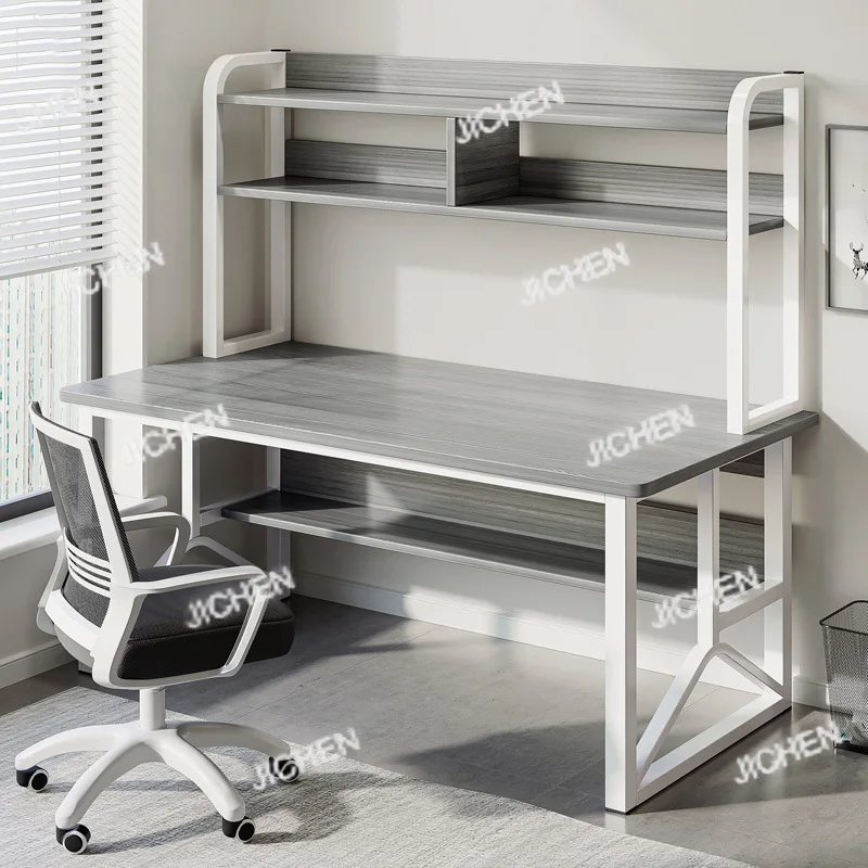 

Computer desk Desktop Bookshelf Integrated table Simple bedroom Female student Home study writing Desk