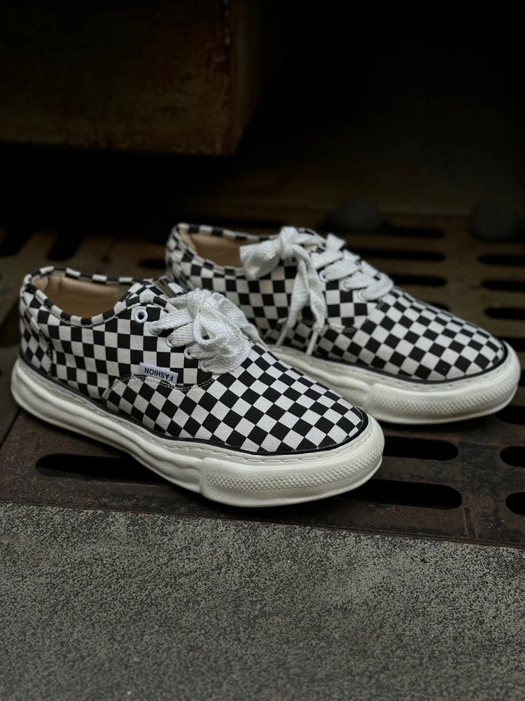 

OKKO Men's Casual oes Lightweight Low-Top Thi Bot Canvas oes Faionable Slip-On round Toe Rubber Outsole