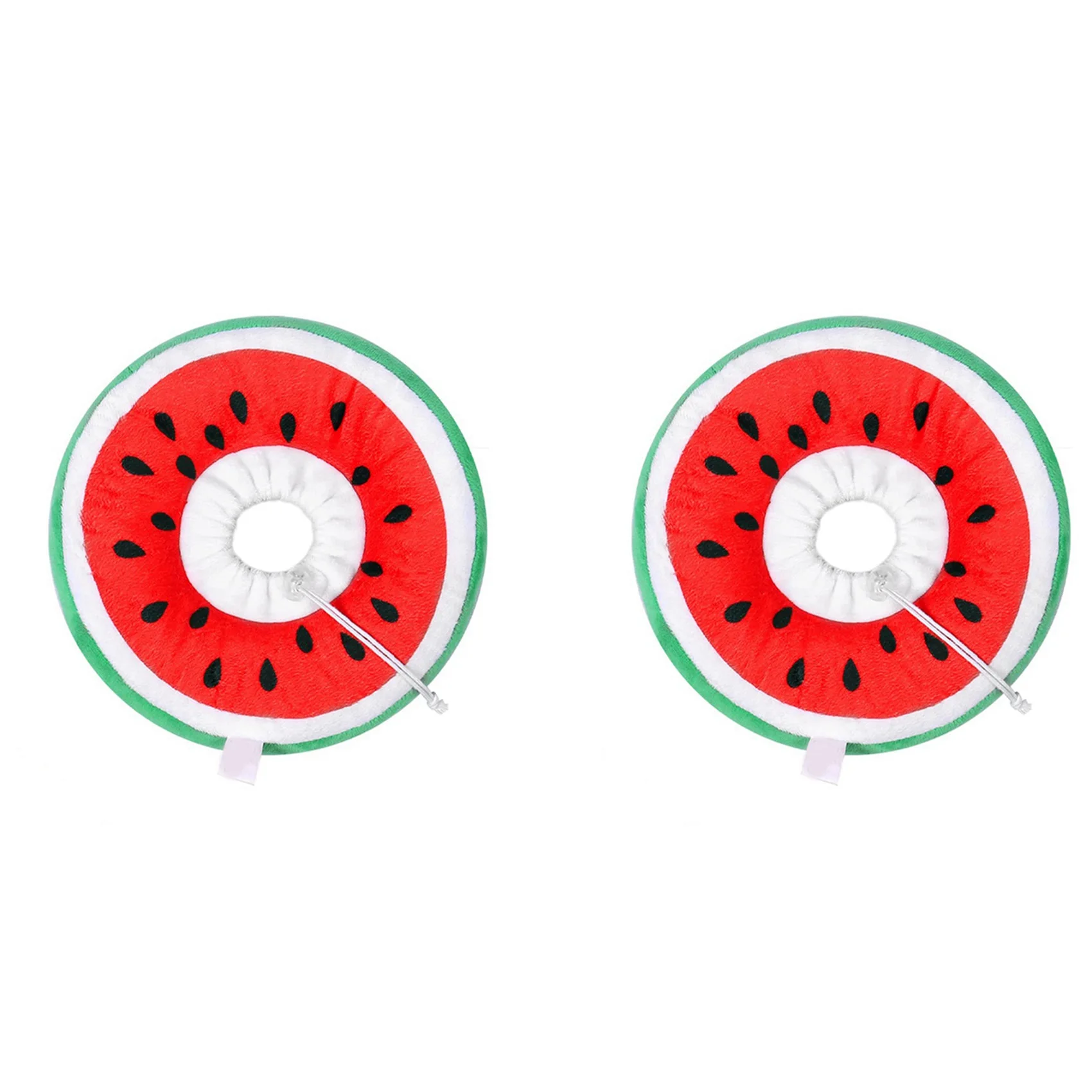 ABDJ-2X Adjustable Cat Cone Collar Soft, Cute Cats Recovery Collar, Cats Cones After Surgery For Kittens Watermelon Small