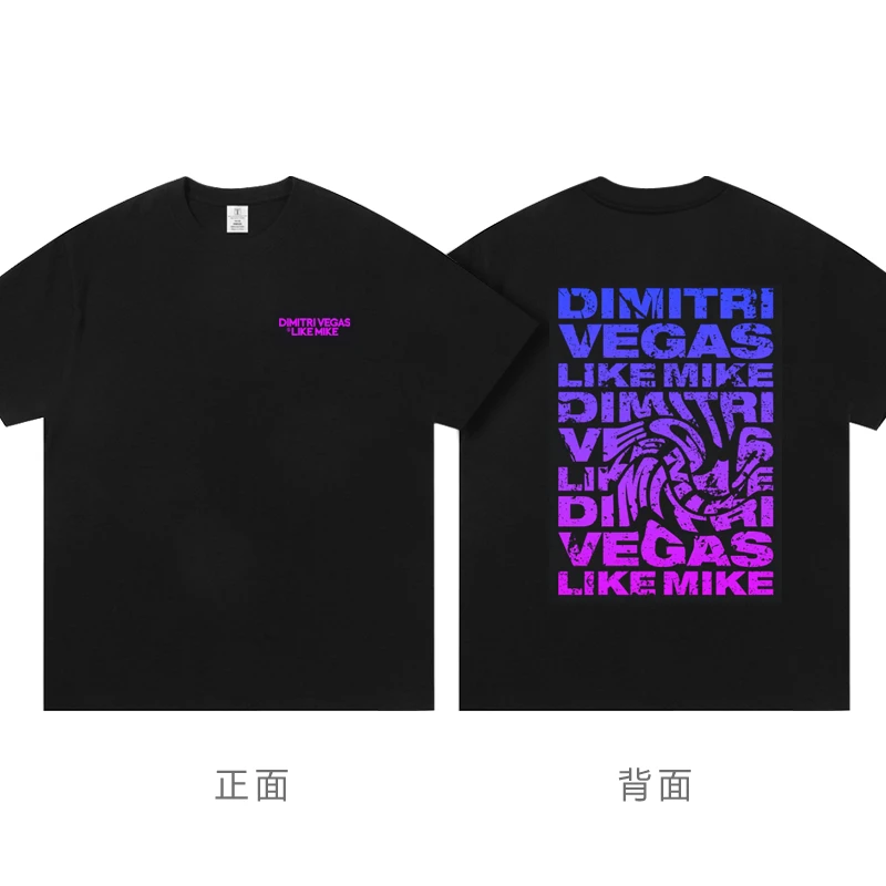 Dimitri vegas like mike top 100 dj clothes around electronic music festival wear DVLM printed women's short-sleeved t-shirt