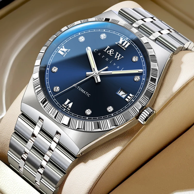 

Карнавальный бренд IW Series, новые роскошные механические часы с механизмом NH35A для мужчин, 50 м, водонепроницаемые, с сапфировым стеклом, модные мужские часы