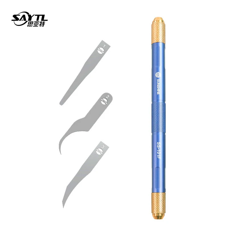 PCB soft blade IC Chip BGA soldering disassemble Knife for CPU NAND glue removal Mobile Phone laptop motherboard repair tools