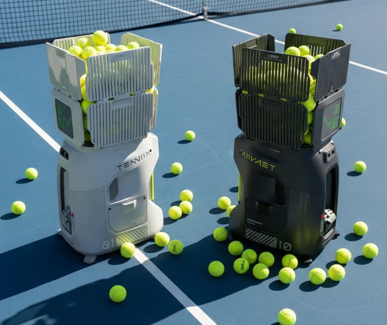 Portable Tenniix Tennis Ball Machine AI Coach Voice-Control Training Tennis Ball Launch Training Shooting Machine
