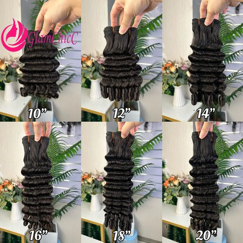 

Brazilian Virgin Remy Fumi Deep Wave Human Hair Weaving Natural Color 10-20 Inch High Quality Natural Look for Women Daily Wear