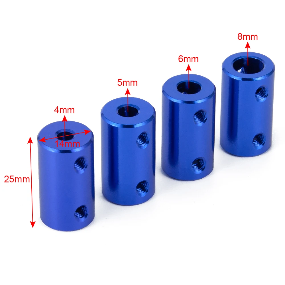 AXSPEED Aluminum Alloy 4/5/6/8mm Motor Drive Shaft Coupling Pull Coupler for RC Boat Car Upgrade Parts