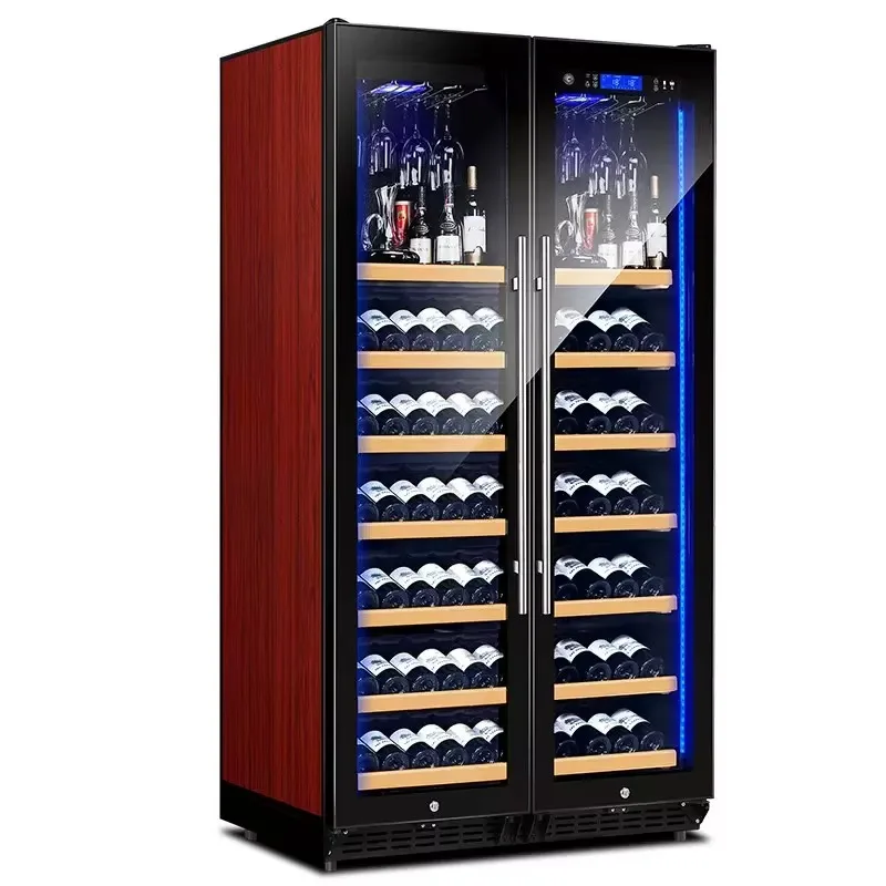 

Хьюмидор для сигар хорошего качества, витрина для сигар, холодильник, светодиодный шкаф для сигар из бука, шкаф для красного вина, 340WB