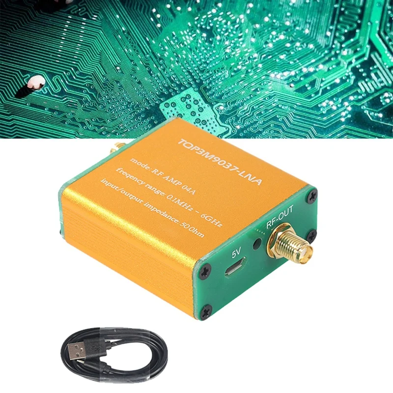 Low Noise Amplifier 100K-6Ghz Full Band 20DB LNA RF Power Preamplifier Professional Software Defined Radio