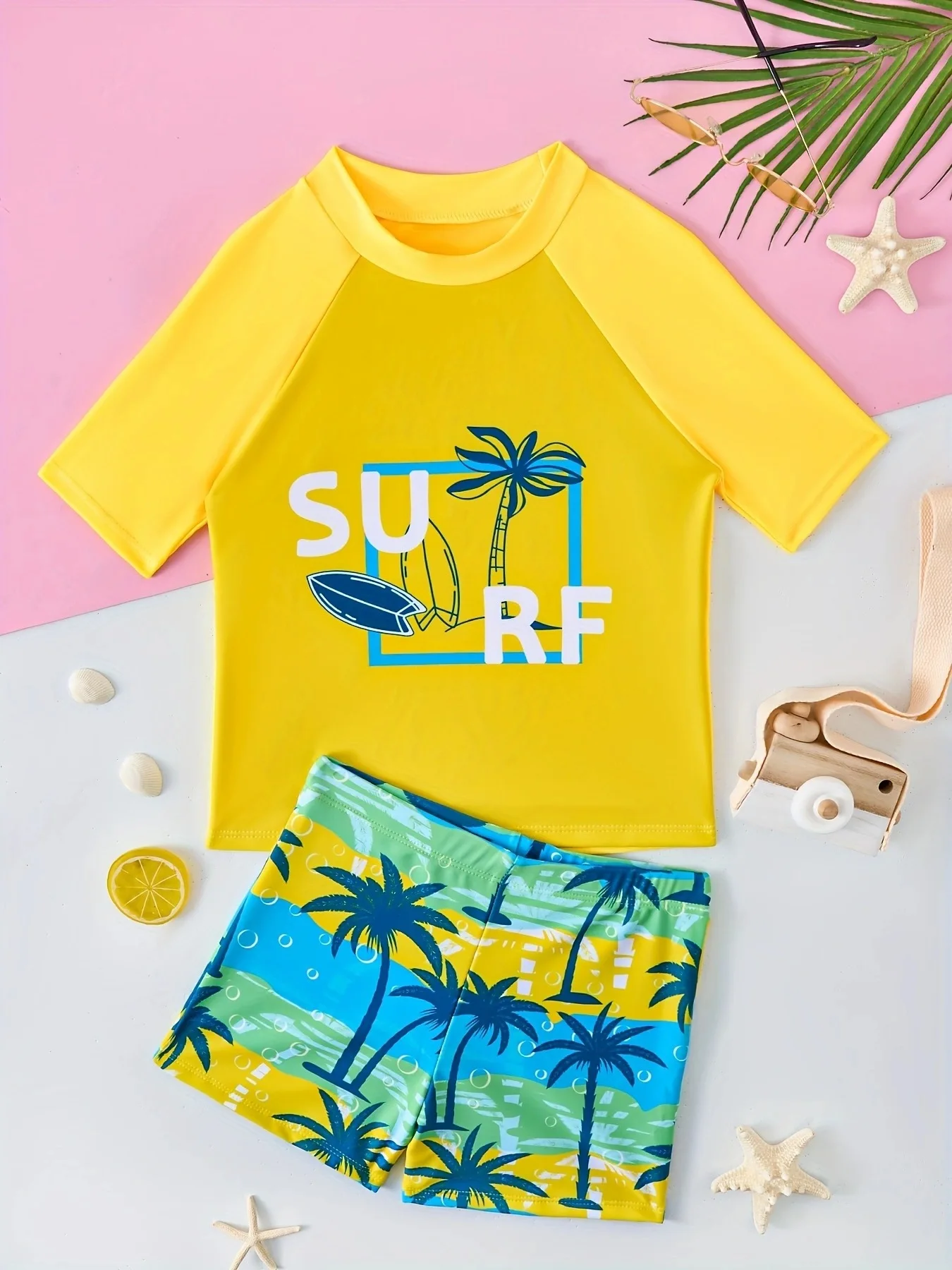 Children Swimwear Boys Middle Large Teenager Primary School Student Swim Trunks Set Quick Drying High Waist Shorts Kids Swimsuit