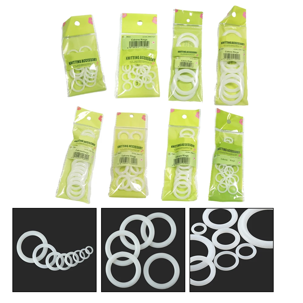 1 Pack Of DIY Crochet Ring Circle Hook Craft Accessories Handbag Plastic Ring Hook 12.7mm-50mm Sewing Plastic Ring