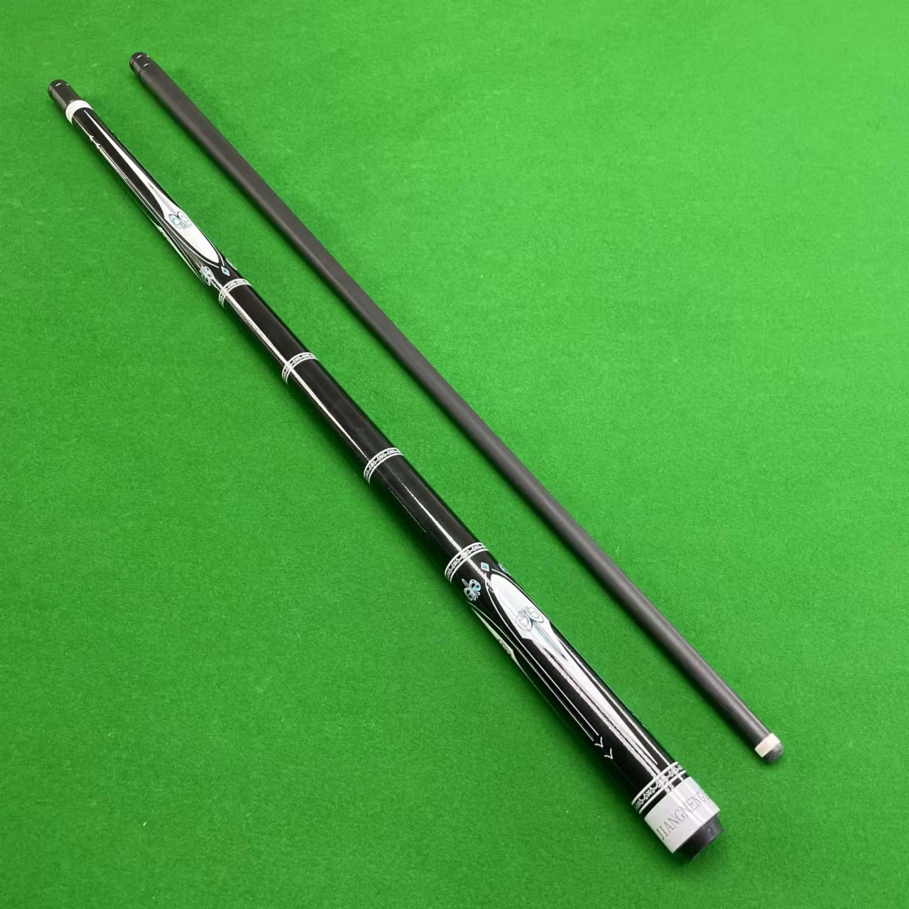 

Composite Black Technology Pool Cue 13mm Tip, Sweat Proof, Enhanced Grip for American Pool and Carom Billiards