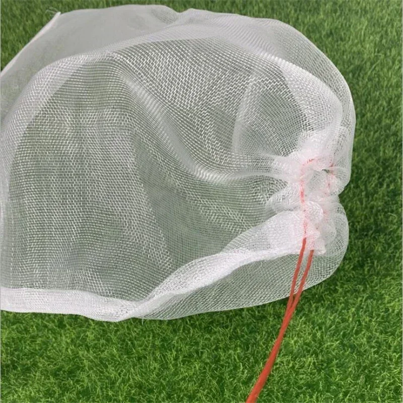 50 unids/set bolsas de red para jardín verduras uvas manzanas bolsa de protección de frutas Control de plagas agrícola bolsas de malla antigolpes para uvas