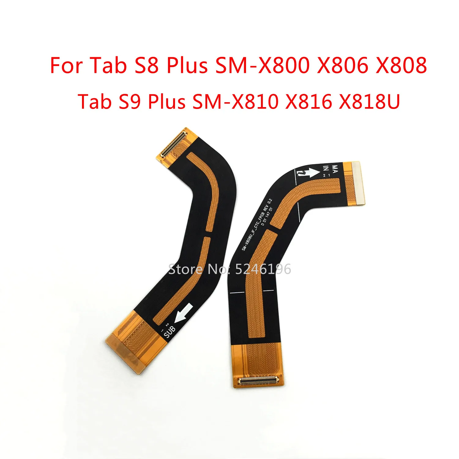 1pcs USB Charging Connect Mainboard Flex Cable For Samsung Galaxy Tab S8 Plus SM-X800 X806B X808U Tab S9 Plus SM-X810 X816B X818