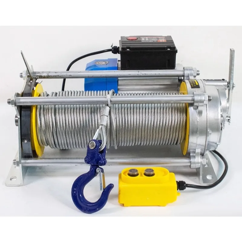 ونش سحب الكابل 1.5 طن رافعة ونش نحاسي نقي رافعة صغيرة التعامل مع معدات نقل المستودعات