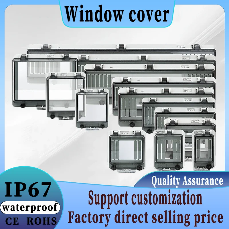 

Transparent Waterproof Protective Window Cover 2-18 Ways Circuit Breaker Switch Box Protection Electric Junction Box IP67 Panel