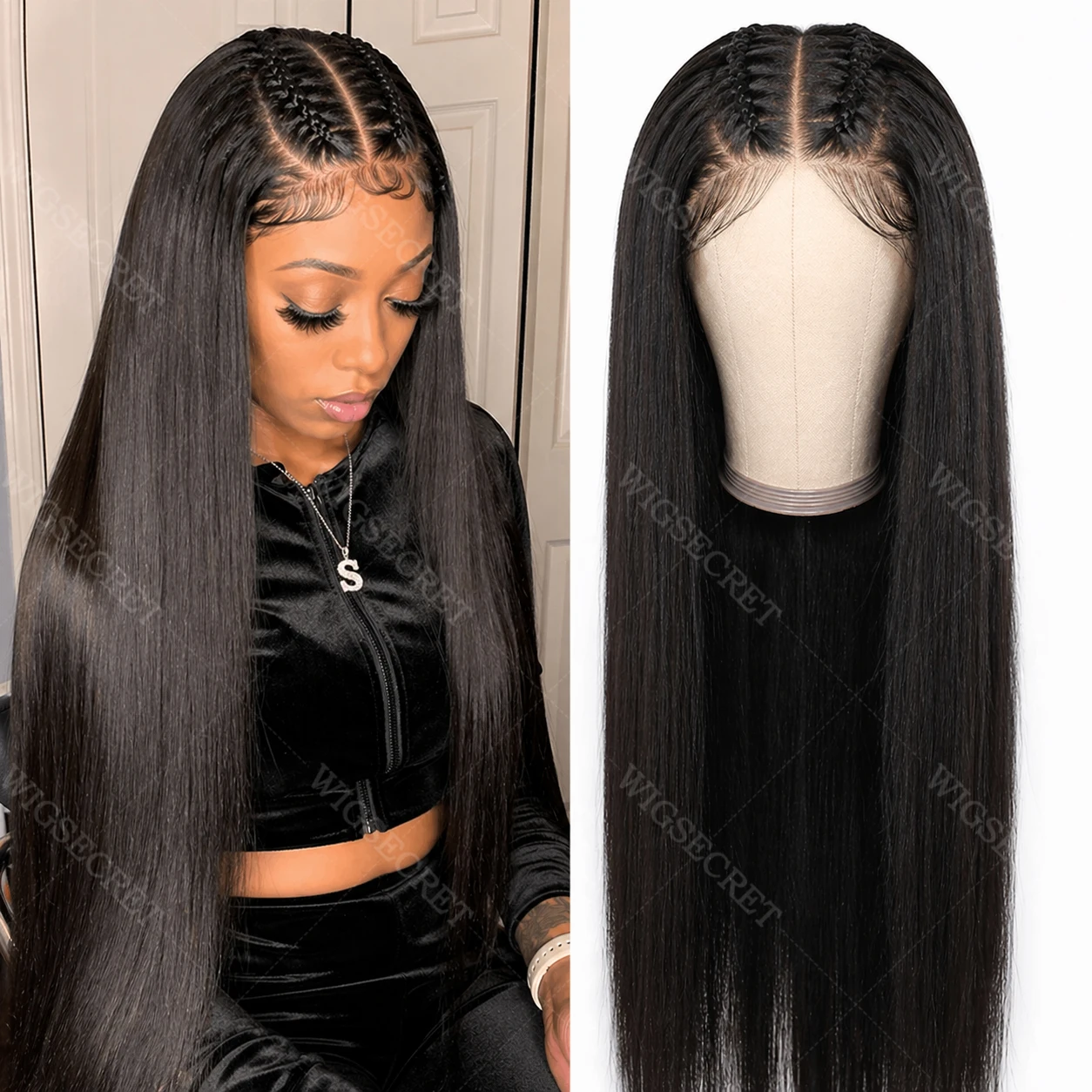 

Real Full Lace Wig Human Hair Straight Lace Front Wig HD Transparent Lace Frontal Wig 100% Virgin Brazilian Human Hair For Women
