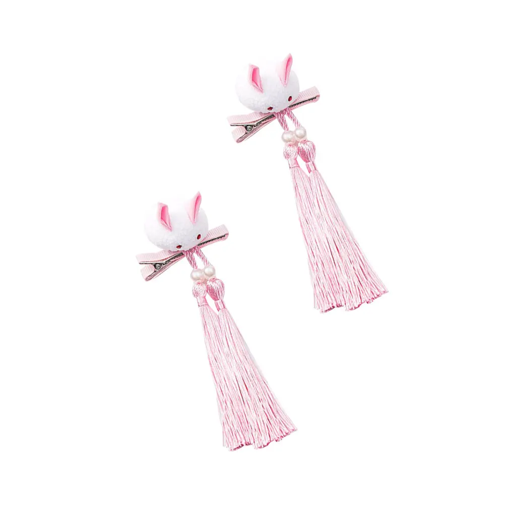 

Clips for Hair Children's Card Chinese Style Hairpin Tassel Han Clothing The Flowers Kids New Year