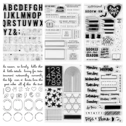 New English Clear Stamp / Seal For DIY Scrapbooking / Album Decorative Clear Stamp Sheets A8021