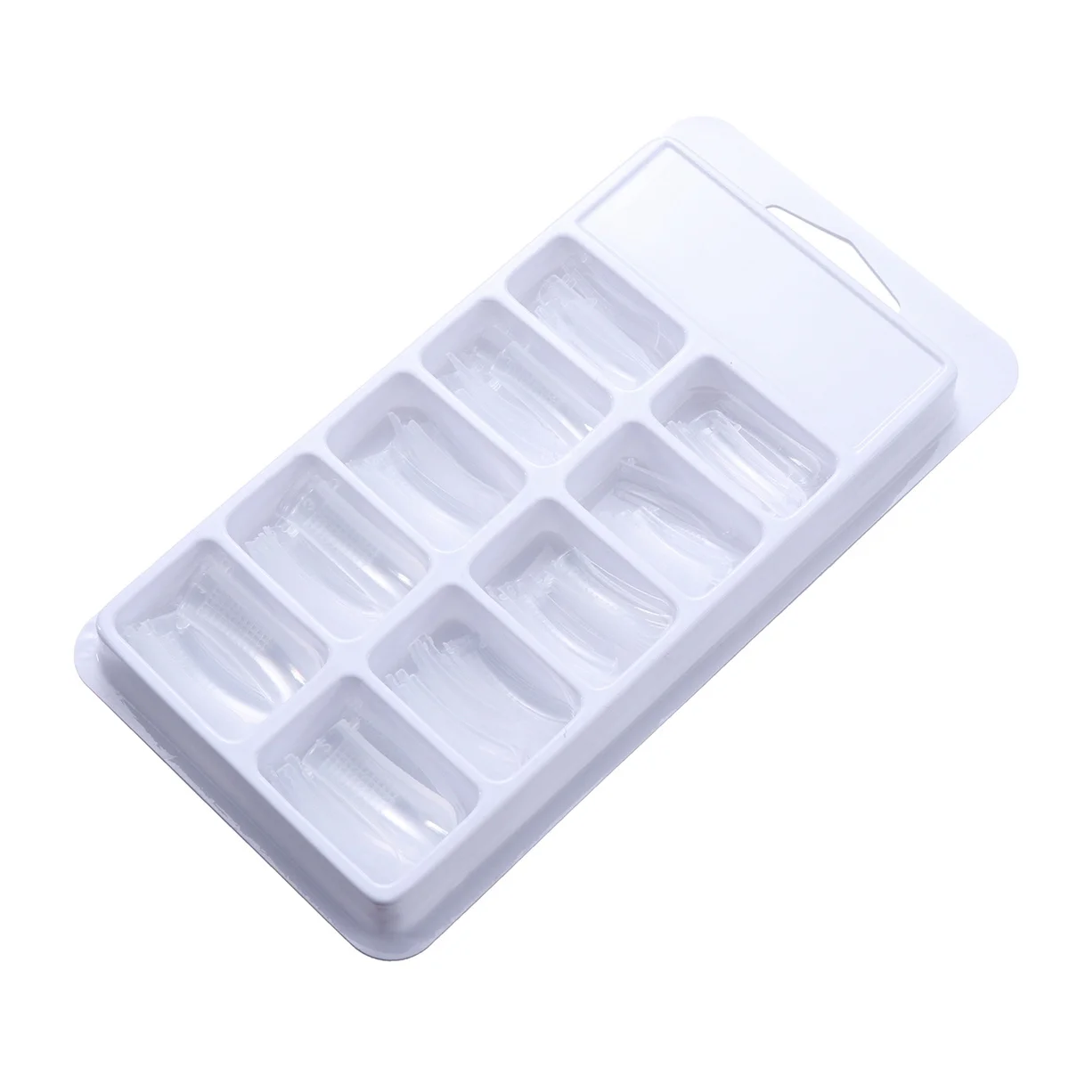 100 Uds cristal 10 tamaños numerados formas falsas para Gel acrílico Diy Nail Art uñas postizas herramientas de manicura de uñas artificiales