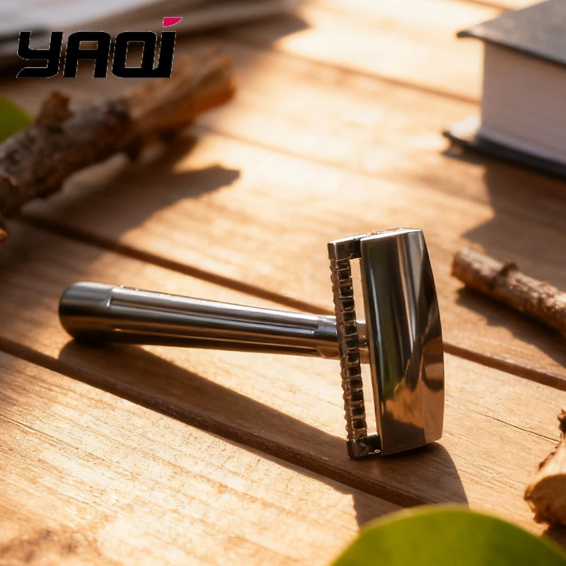 YAQI SE Katana Globe Trotter Single Edge Safety Razor Men's Grooming Tool for Smooth Shave