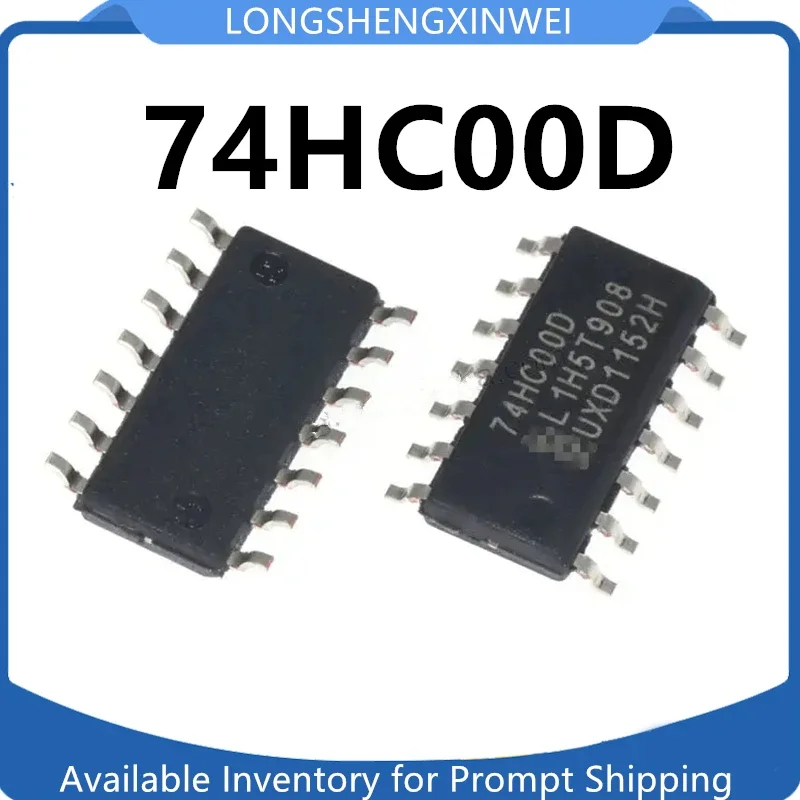 1 Buah Baru Asli 74HC00 74HC00D SMD SOP-14 Chip Logika NAND Gate 2 Input