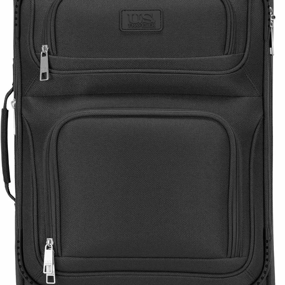 Rio 4-Wheel Lightweight Carry-On Suitcase, Black