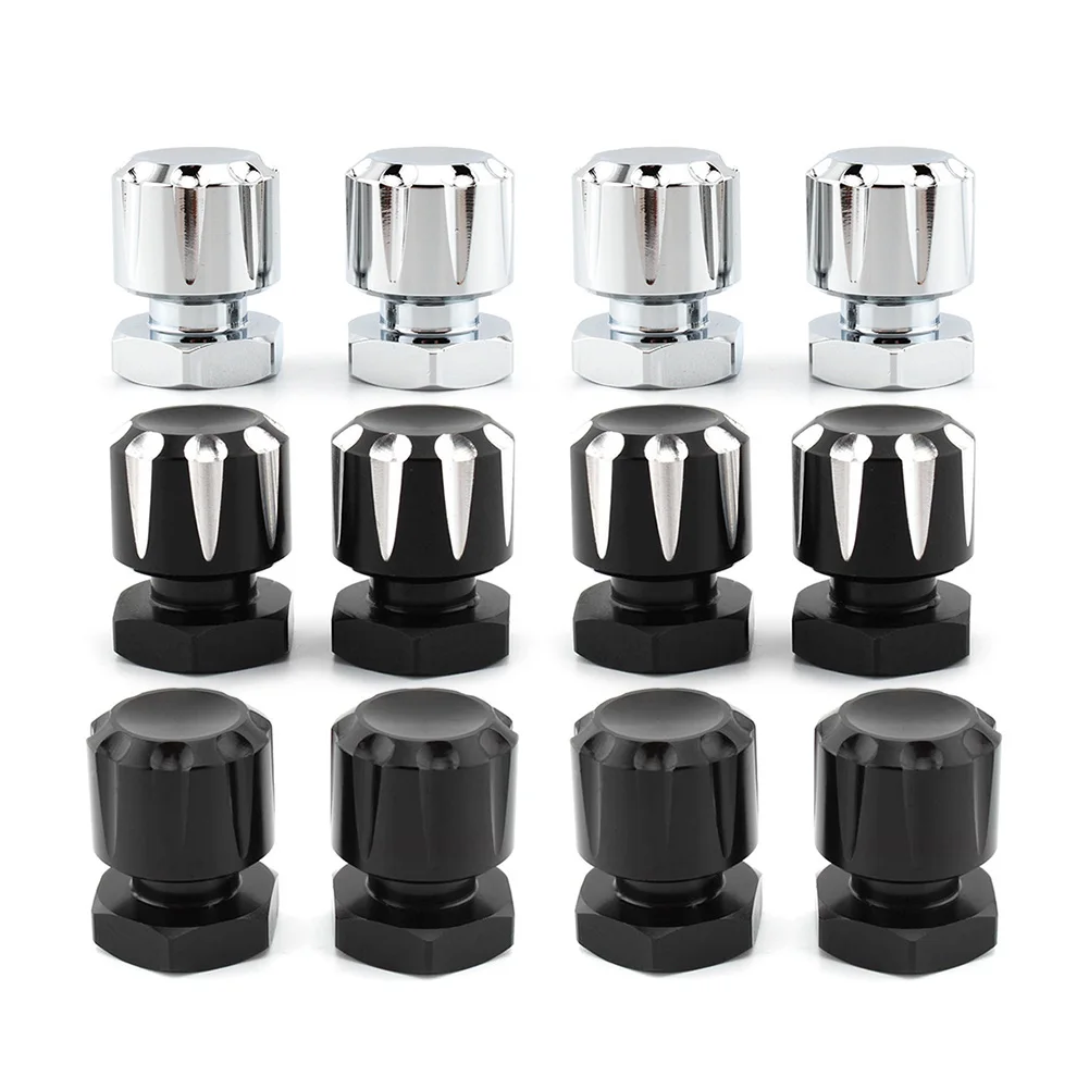 4Pcs/Set Motorbike Solo Mounting Nuts Bolts For Harley-Davidson Road King Road Glide Softai Fat Boy