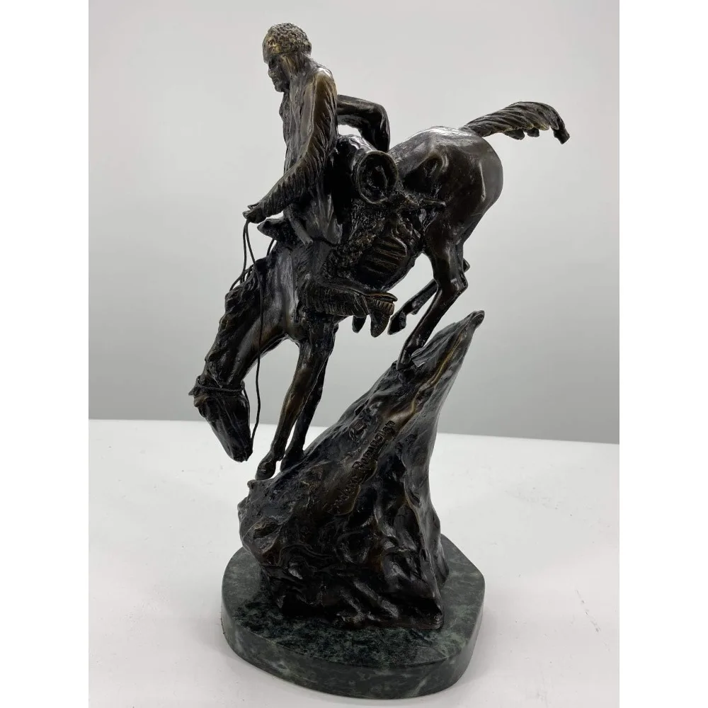 Bronze Sculpture Mountain Man Statue - Medium Sized Handmade Casting Using Traditional 