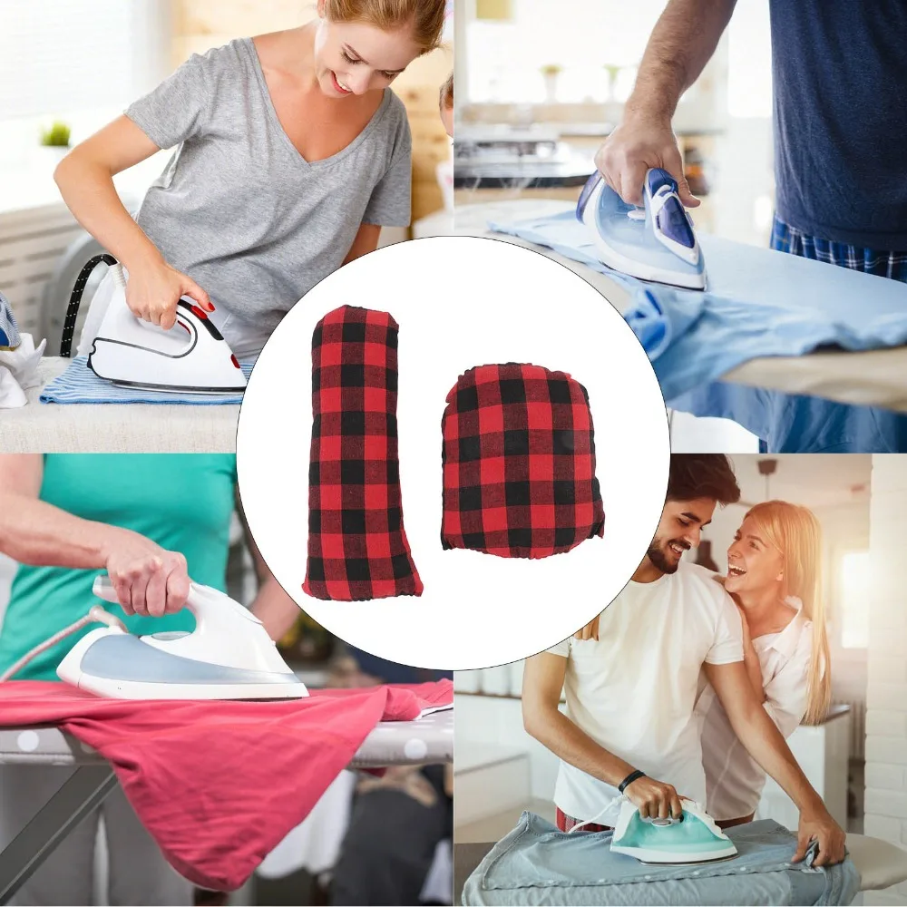 

2Pcs Practical Mini Ironing Pad Portable Multi-use Sleeve Ironing Board Compact Ironing Set Home Sewing