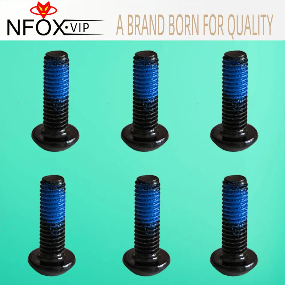 NFOX mountain bike screw bicycle brake disc T25 M5x16mm Lengthened Stainless steel Accessories 6/12pcs Universal