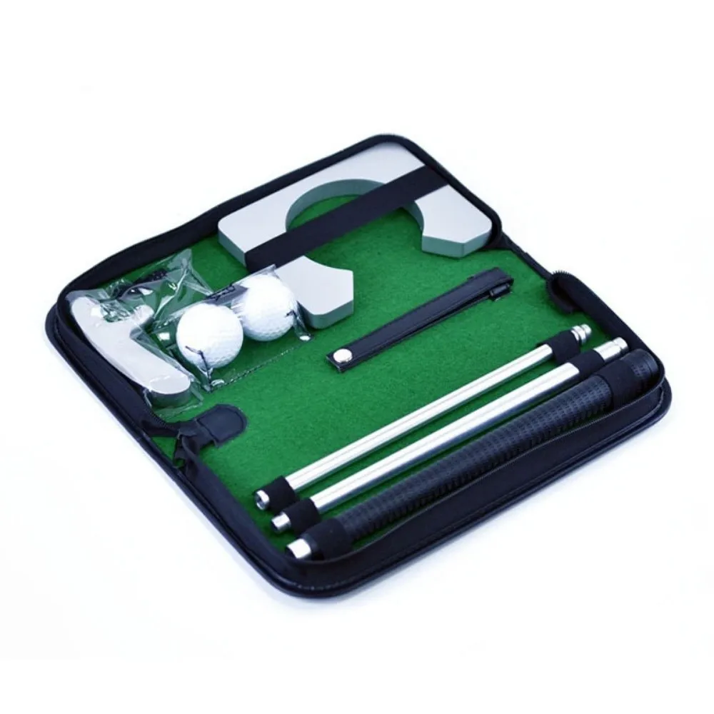 

Aluminum Golf Putter Set Lightweight Detachable Putter Portable Golf Trainer Portable Non-Slip Grip Mini Golf Equipment