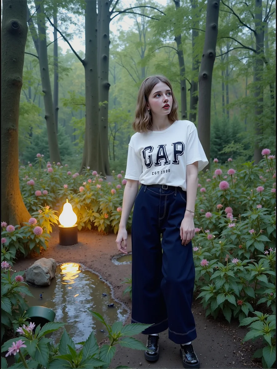 Celana Jeans Wanita Model Baggy Wide Leg, Heavy Wash, Bahan Bernapas, Kasual, Longgar, Fashion, Pinggang Tinggi, Sobek, Vintage, Elegan