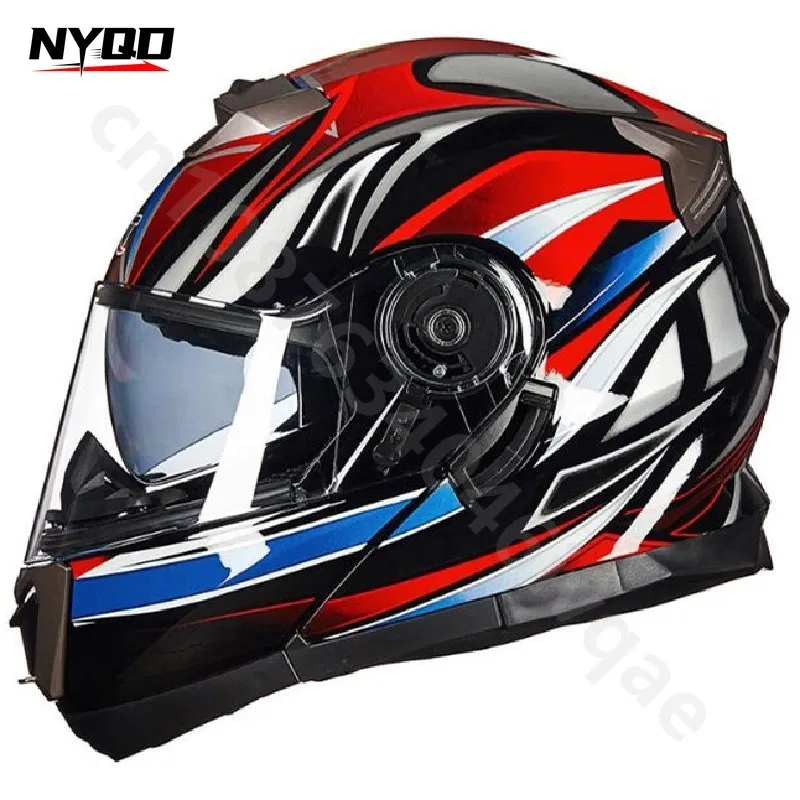 GXT-160 Motorcycle Flip-up Helmet Moto Dual Lens Fully Covered Off-road Helmets Accessoires Moto