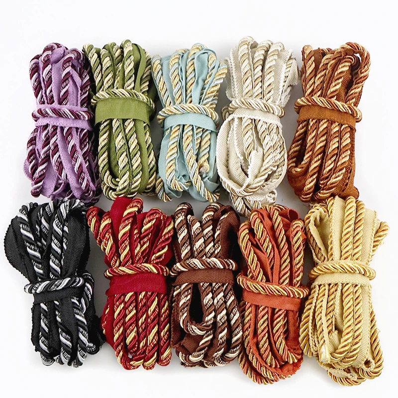 เชือกตกแต่งแบบเกลียวสองสี ขนาด - Cord Trim Twisted บทวิจารณ์และราคา