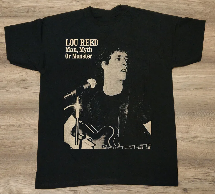 Rare Vtg Lou Reed Black Cotton Size S To 5XL Shirt Gift For Fan PP663