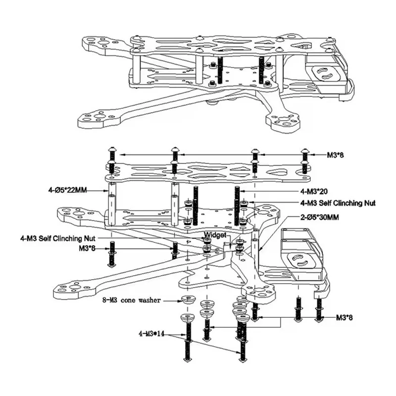 

5Inch APEX EVO DC Frame Kit Quadcopter With 3D Printed Parts For DJI O3 Air Unit CADDX Vista Polar Nebula Link Phoenix