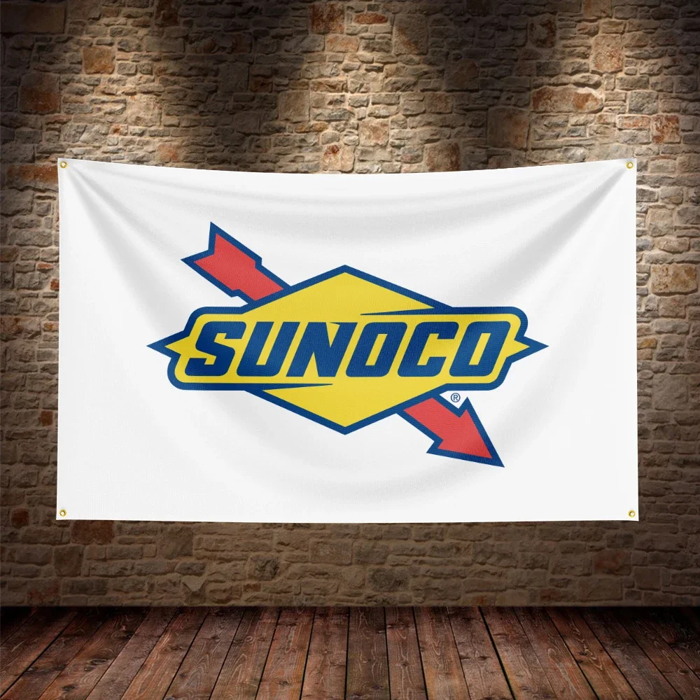 3X5Ft Sunocos Flag Polyester Printed Car Banner For Decor