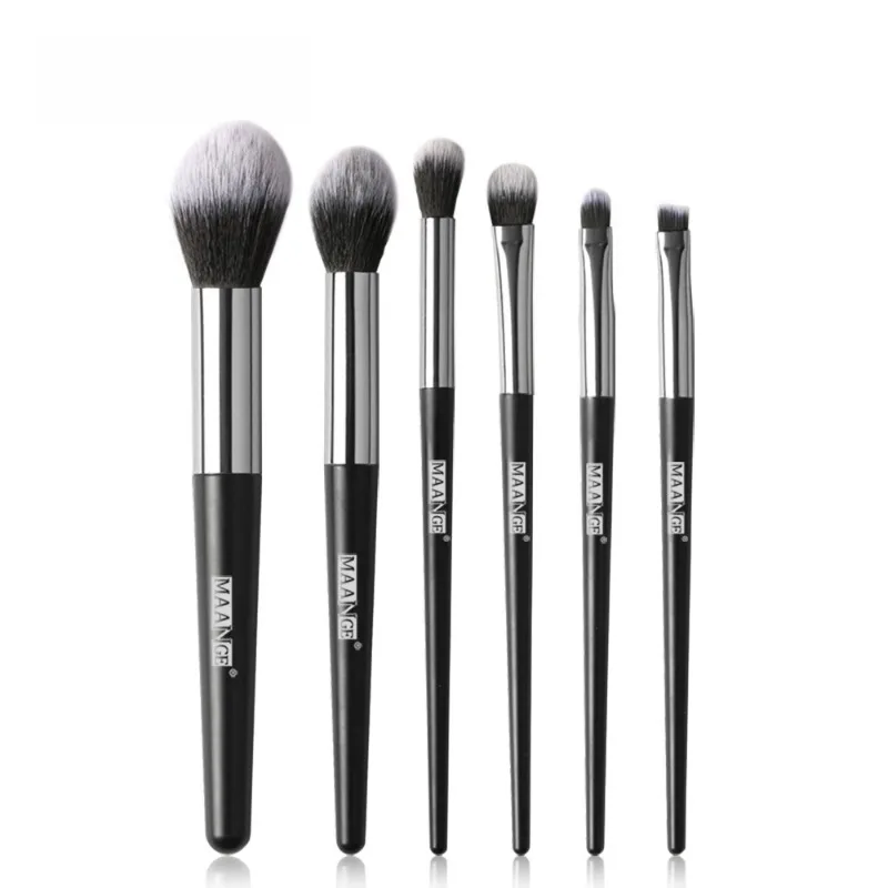 6Pcs Eye Shadow Makeup Brush Set for Women Foundation Concealer Makeup Soft Bristles Shader Brush Beauty Makeup Tools Portable