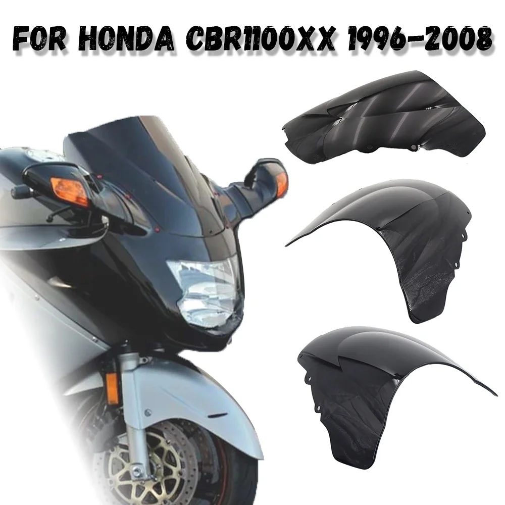 

Windscreen Windshield Shielda Double Bubble Wind Deflector For Honda CBR1100XX CBR 1100 XX Super Blackbird 1996 1997 1998-2008