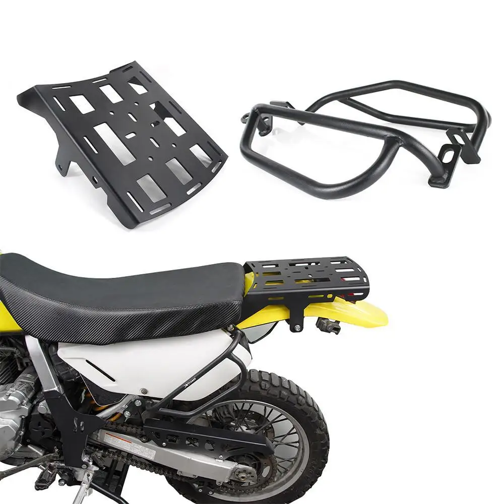 Motorcycle Rear Luggage Rack Top Case Bracket Holder Side Crash Bars Engine Guard Protector DR650 1996-2025 DR 650 For Suzuki