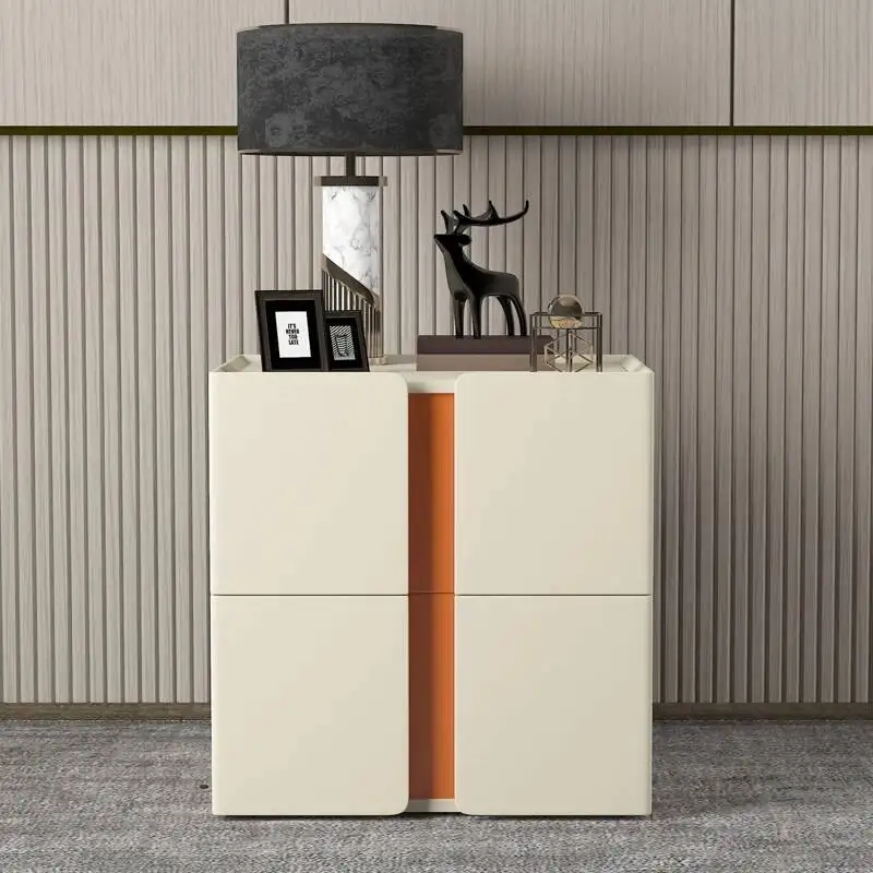 

Modern Minimalist Nightstand Storage Italian Luxur Aesthetic Bedside Table Trendy Simple Mesitas De Noche Bedroom Furniture