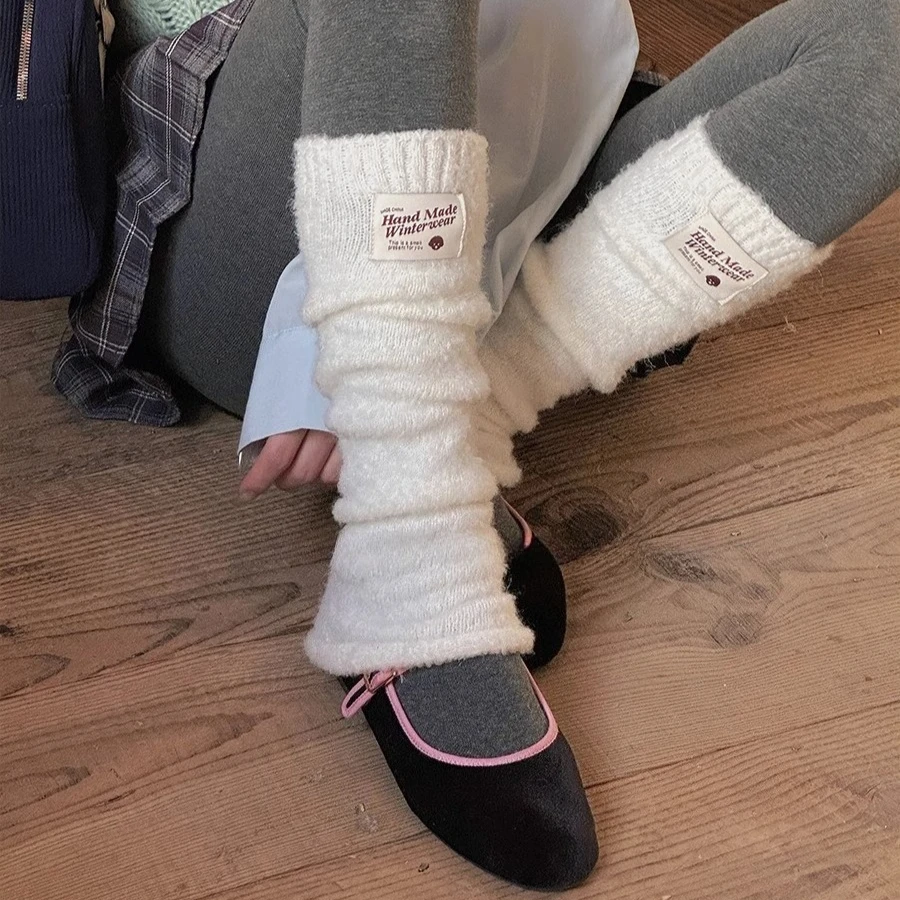 

Осенние и зимние утолщенные гетры Y2k, теплые ноги, средние носки-трубочки, гетры, термочехлы для ног, гольфы, чулки