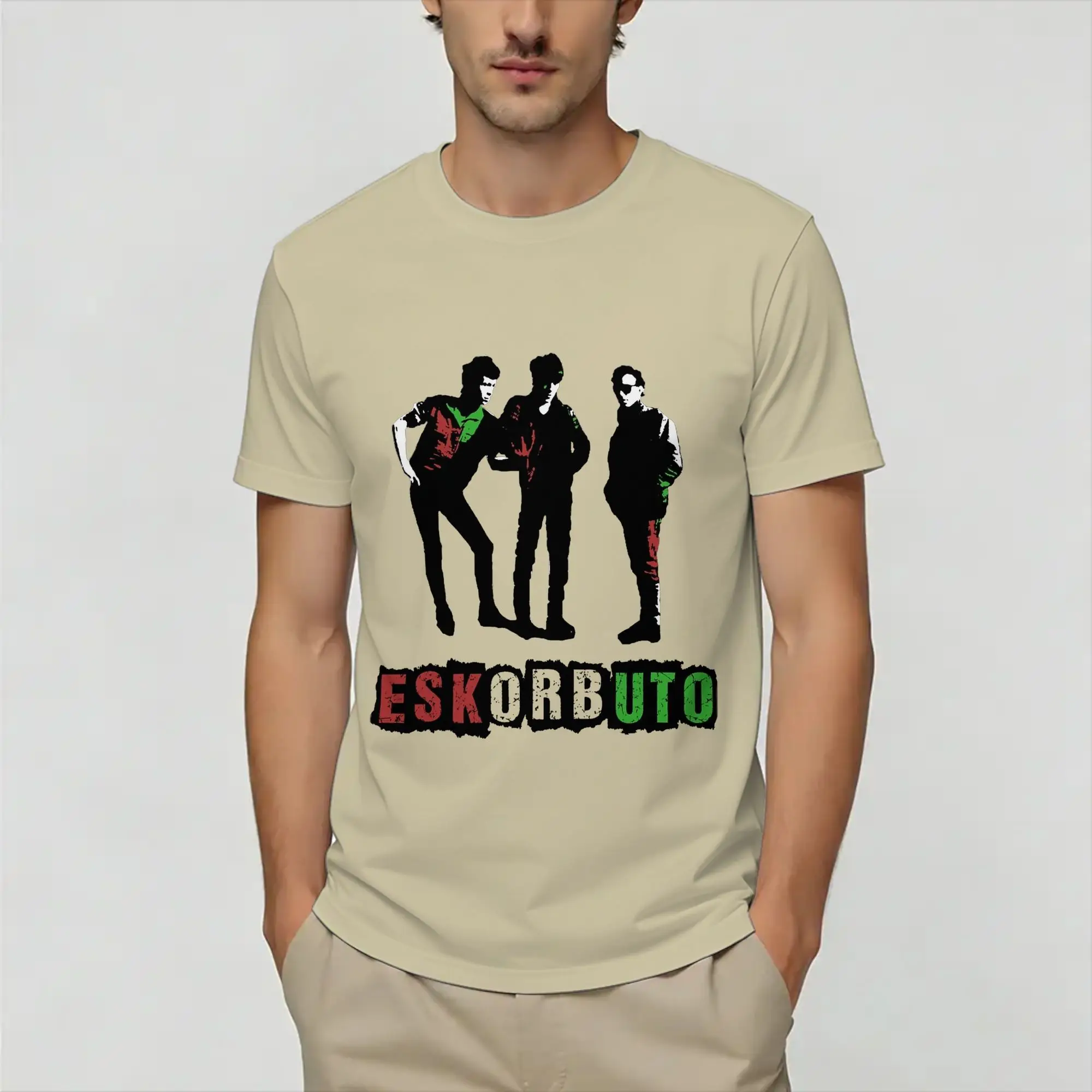 Camisetas novedosas Eskorbuto Maldito para hombre, camiseta de algodón puro con cuello redondo, camiseta Retro de manga corta, ropa estampada