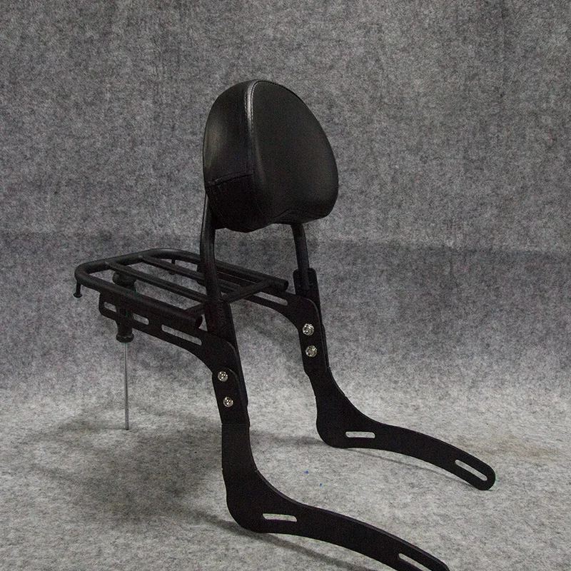 Rear Passenger Backrest Sissy Bar with Luggage Rack for Honda REBEL 1100 CM1100 CMX1100 2021 2022 2023 2024 2025 Matte Black A