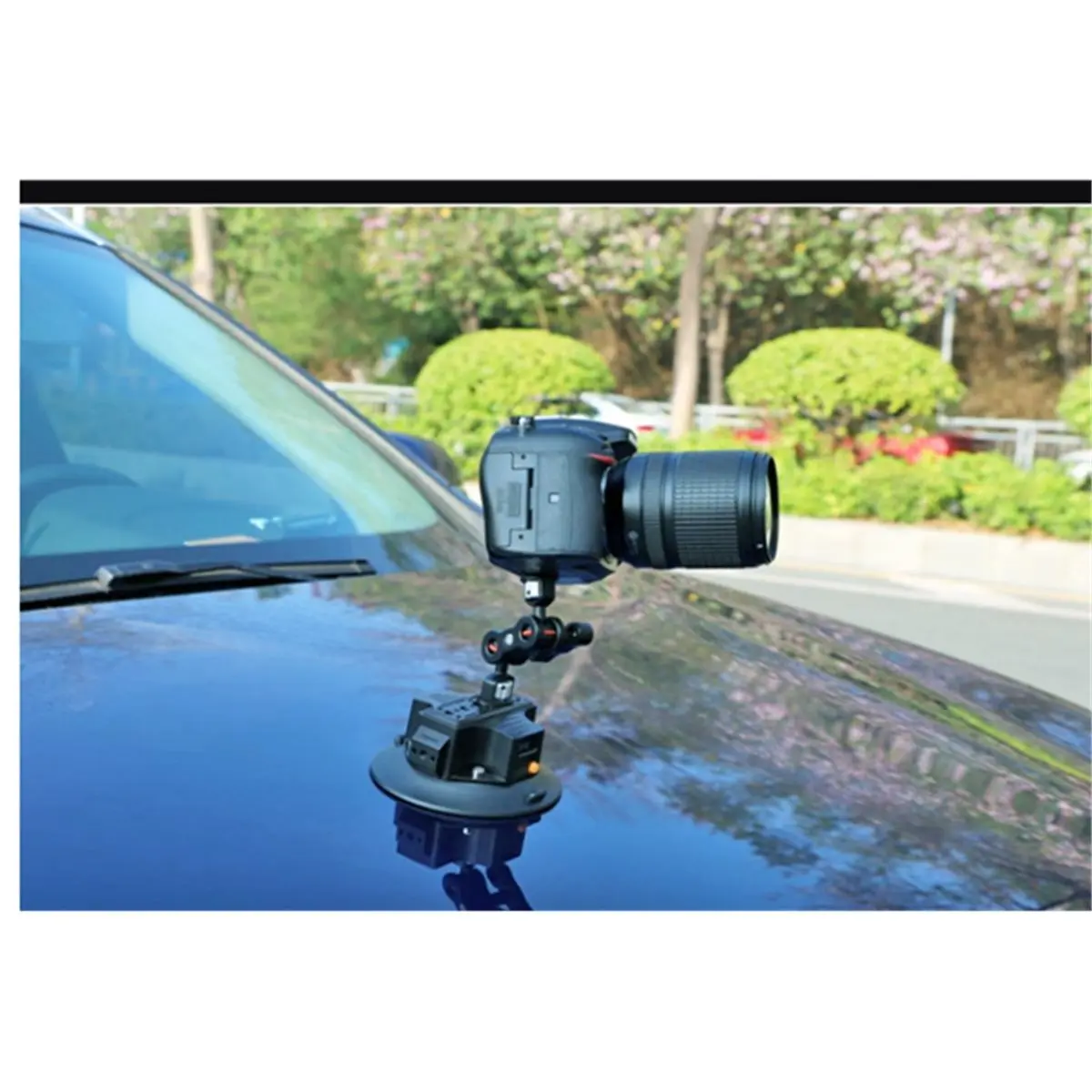 A64I Strong Electric Suction Cup 6 Inch Car Camera Suction Cup Shock Absorption Sports Camera Fixed Photography Tool