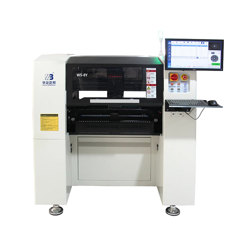 Máquina de recogida y colocación de Smd, totalmente automática, WS-8Y, línea de producción de Smt, Pcb, LED, máquina de ensamblaje de colocación de recogida