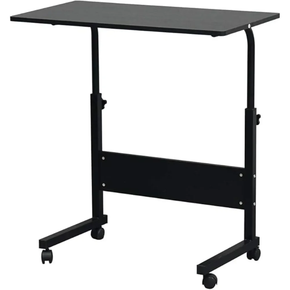 

Mobile Soa Side Table, Rolling Bed Table Snack Table, Height Adjustable Portable Laptop Computer Stand Desks Breakast Tray Table